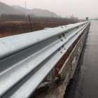 Highway Thrie Beam Metal Crash Barrier Yield Strength Hot Dip Galvanized