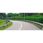 W Beam Mild Steel Crash Barrier Road Barrier for Exterior Use with Anglicized End Section