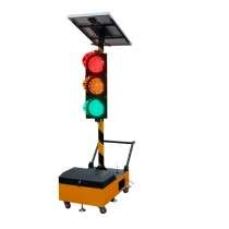 Portable LED Traffic Signal System with Red Yellow Green Lighting