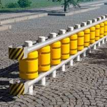 Yellow and Orange Galvanized Aluminum Road Safety Product with Mat Finish