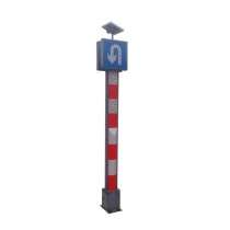 Solar Sign Board LED Solar Powered Road Sign Pole With MS PPC Material