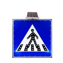 Aluminium Traffic Warning Sign for Road Safety LED Lighting